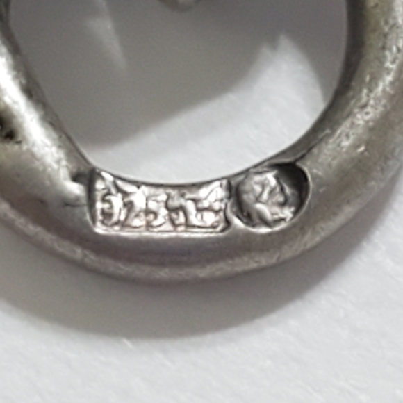 Art.Deco Nouveau.925 Baltic Amber 6 cabochon brace - Picture 8 of 11